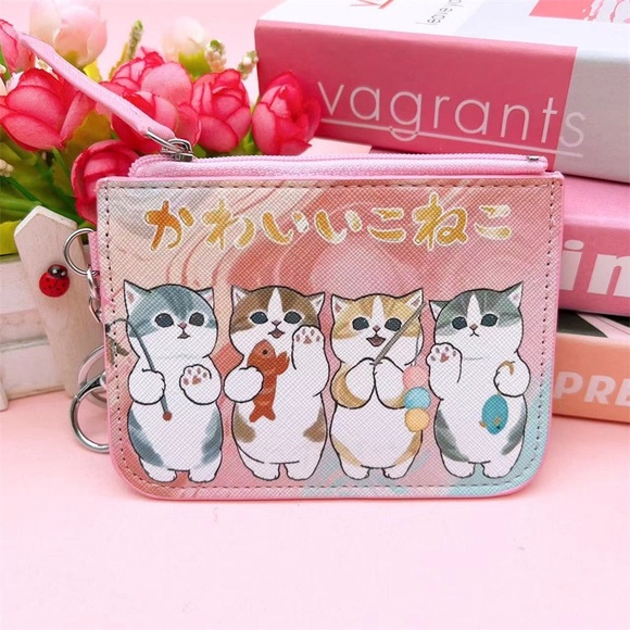 Mofusand ID Cardholder Coin Purse Wallet - Picture 1 of 3